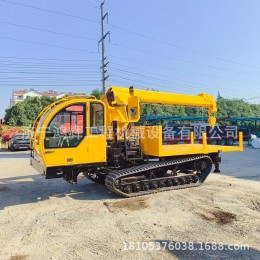 后驅履帶爬山虎隨車吊 山區木材吊裝鏈軌運輸車 4米4節出12米吊臂